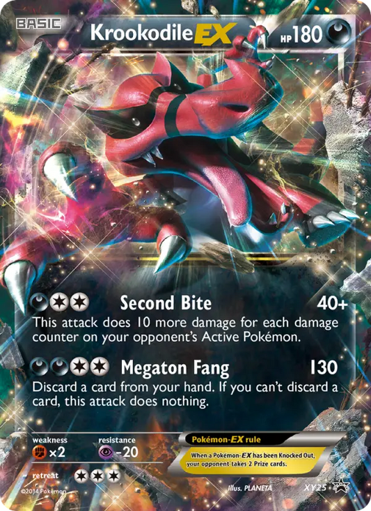 Krookodile EX XY25 XY Black Star Promos Pokesingles