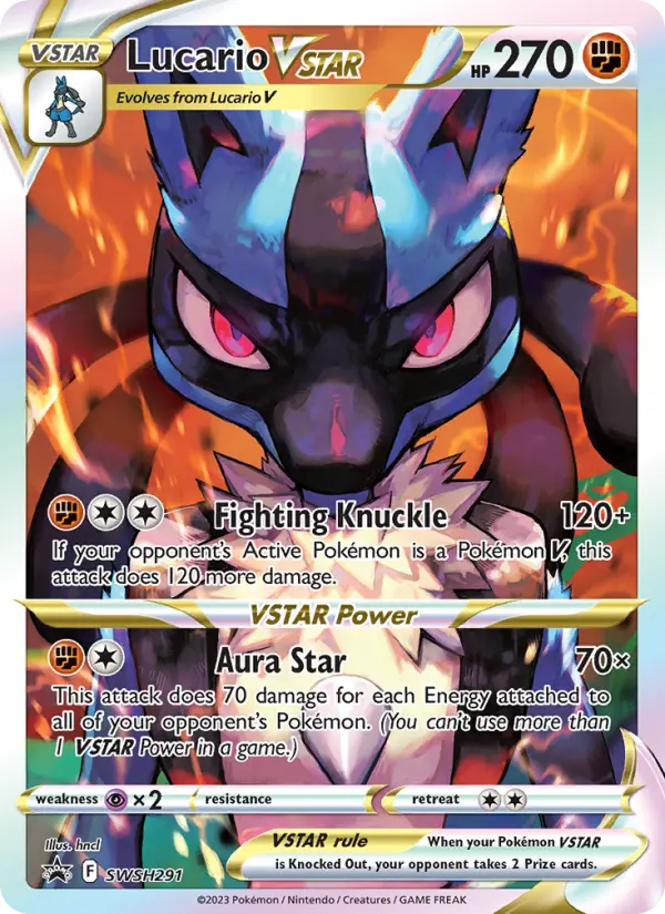 Lucario VSTAR SWSH291 SWSH Black Star Promos Pokesingles