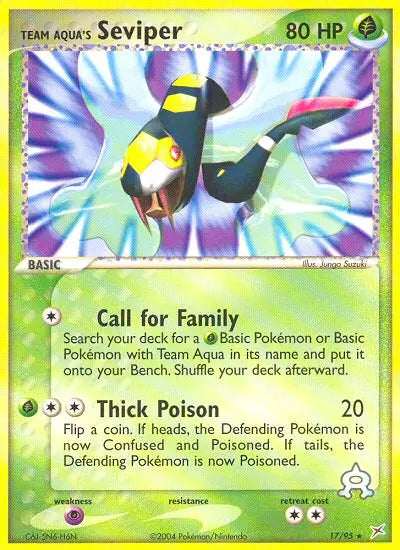 Team Aqua's Seviper 17 Team Magma vs Team Aqua Pokesingles