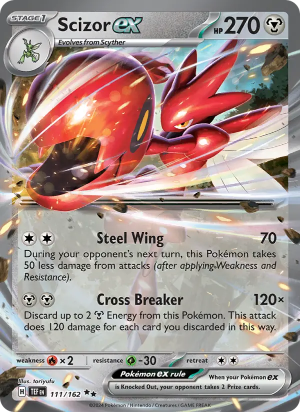 Scizor ex 111 Temporal Forces Pokesingles