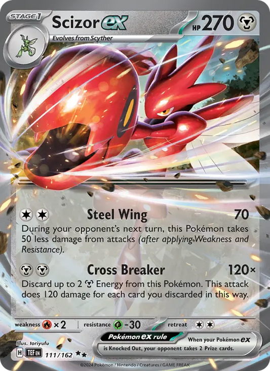 Scizor ex 111 Temporal Forces Pokesingles
