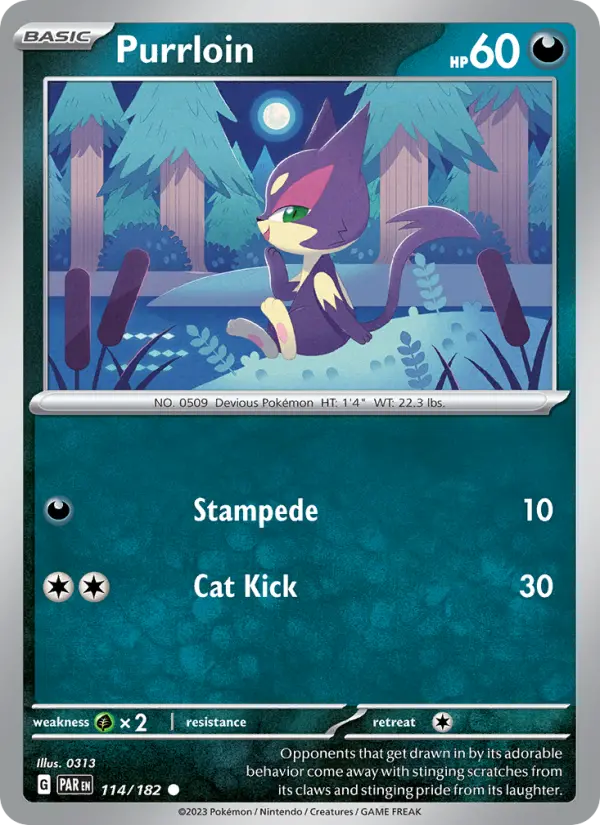 Purrloin 114 Paradox Rift Pokesingles