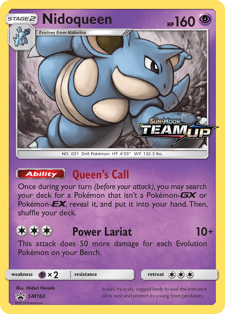 Nidoqueen SM160 SM Black Star Promos Pokesingles