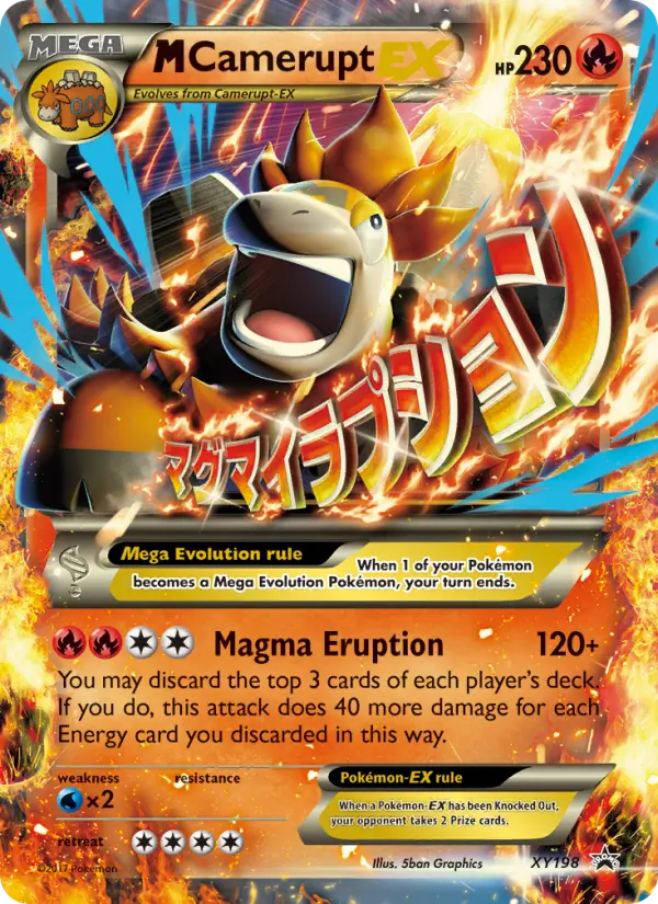 M Camerupt-EX XY198 XY Black Star Promos Pokesingles