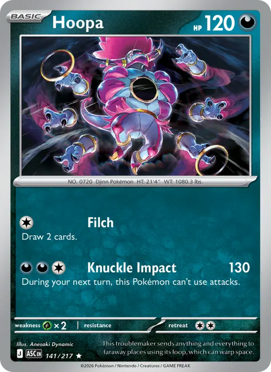 Hoopa 141 Ascended Heroes Pokesingles