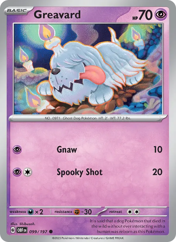 Greavard 99 Obsidian Flames Pokesingles