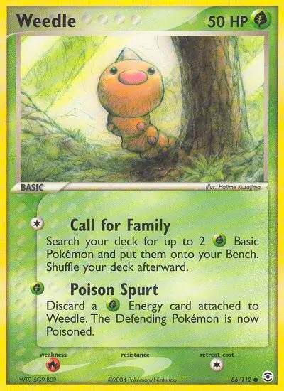 Weedle 86 FireRed & LeafGreen Pokesingles