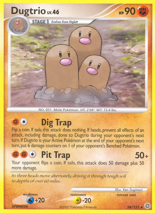 Dugtrio 24 Secret Wonders Pokesingles