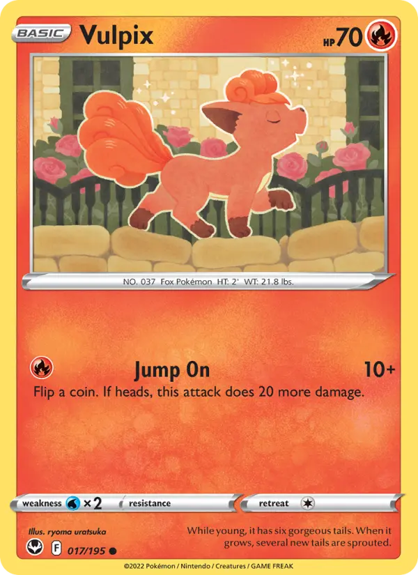 Vulpix 17 Silver Tempest Pokesingles
