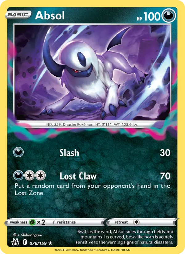 Absol 76 Crown Zenith Pokesingles