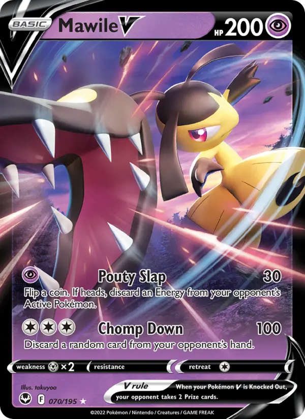 Mawile V 70 Silver Tempest Pokesingles