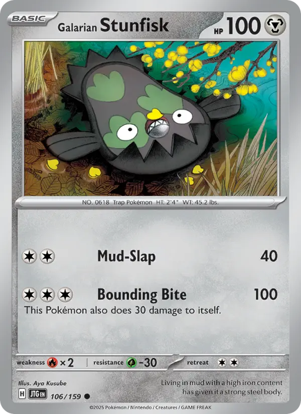 Galarian Stunfisk 106 Journey Together Pokesingles