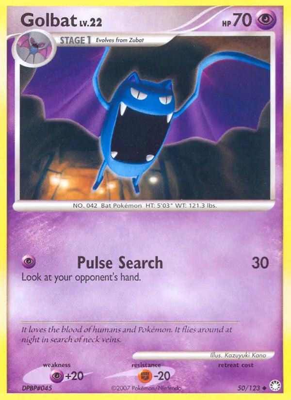 Golbat 50 Mysterious Treasures Pokesingles