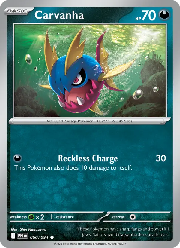 Carvanha 60 Phantasmal Flames Pokesingles