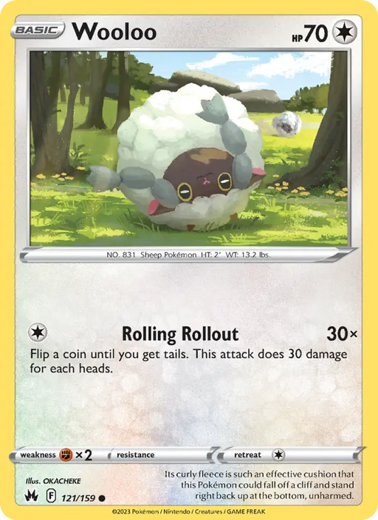 Wooloo 121 Crown Zenith Pokesingles