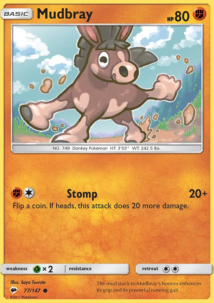 Mudbray 77 Burning Shadows Pokesingles