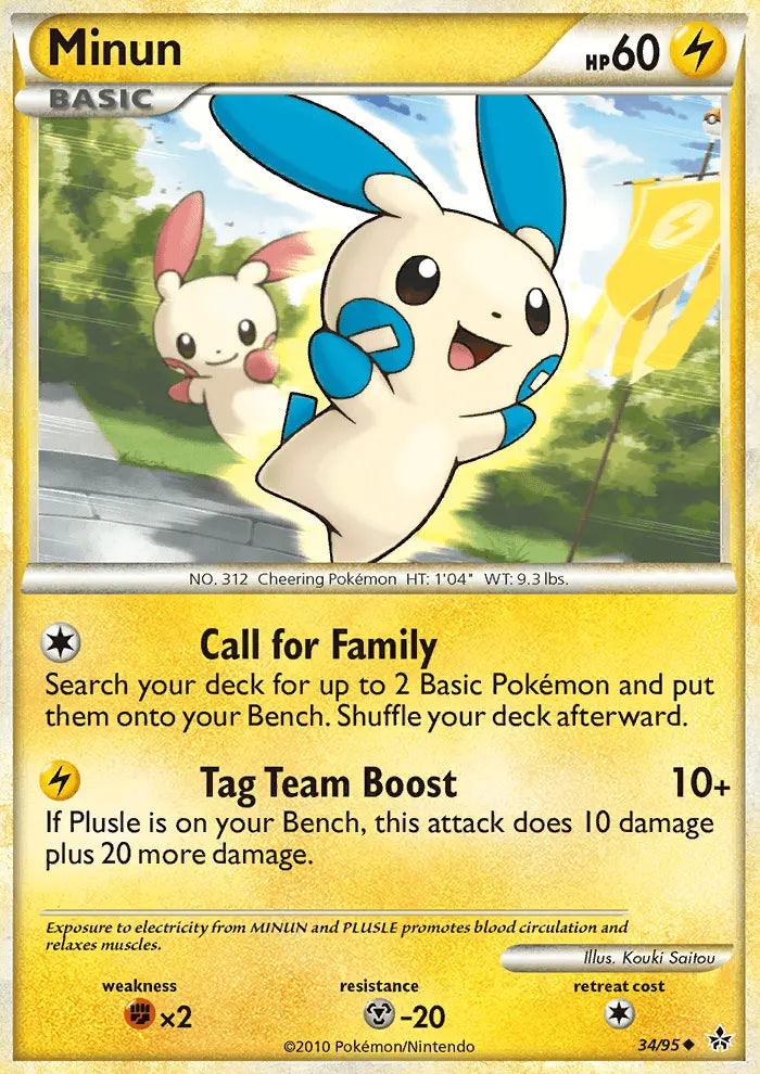 Minun 34 Unleashed Pokesingles