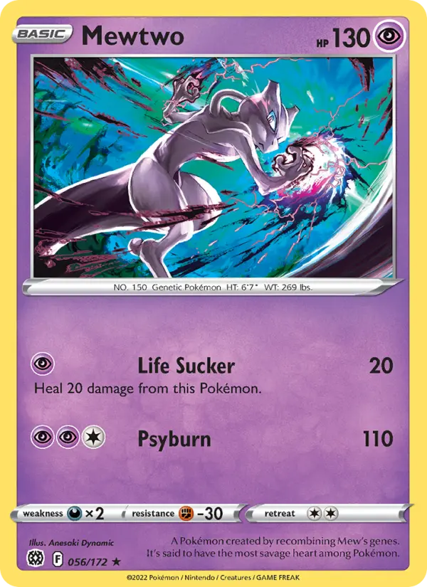 Mewtwo 56 Brilliant Stars Pokesingles