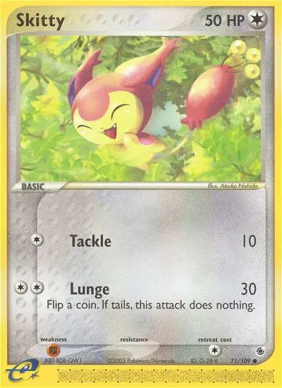 Skitty 71 Ruby & Sapphire Pokesingles