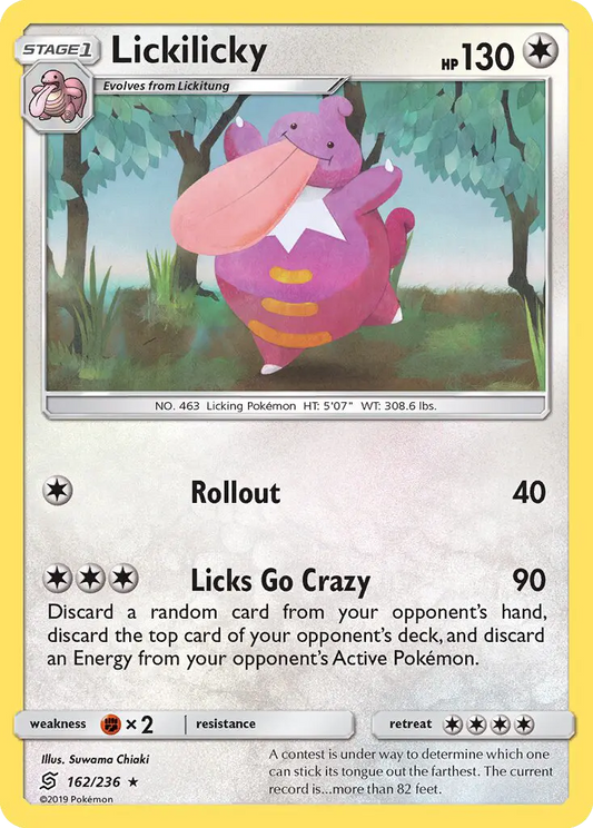 Lickilicky 162 Unified Minds Pokesingles