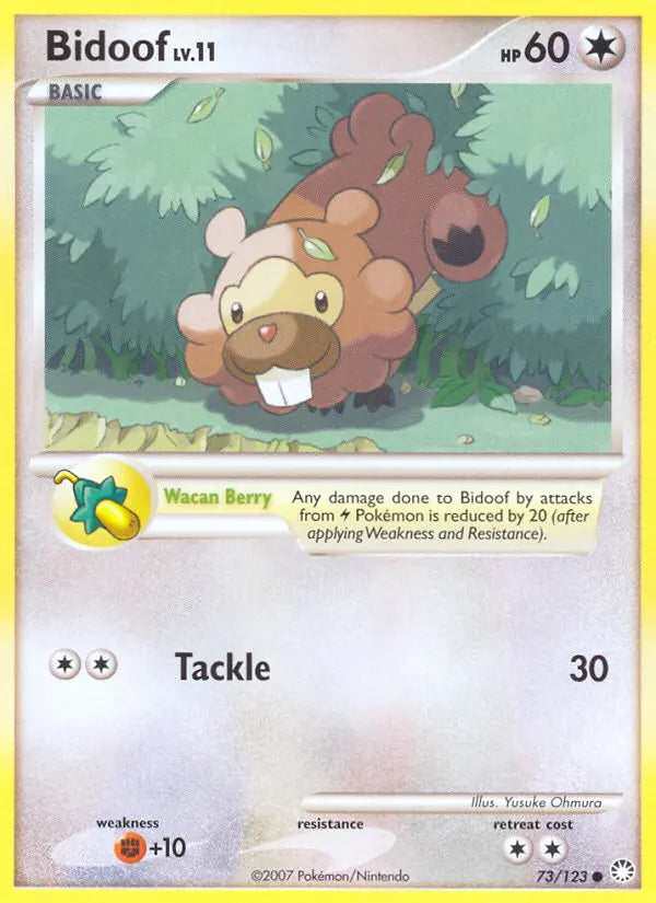 Bidoof 73 Mysterious Treasures Pokesingles