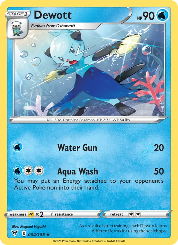 Dewott 34 Vivid Voltage Pokesingles