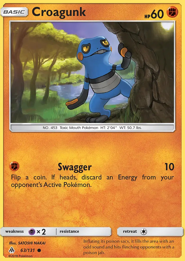 Croagunk 63 Forbidden Light Pokesingles