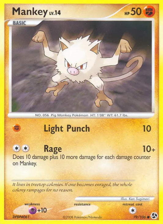 Mankey 79 Great Encounters Pokesingles