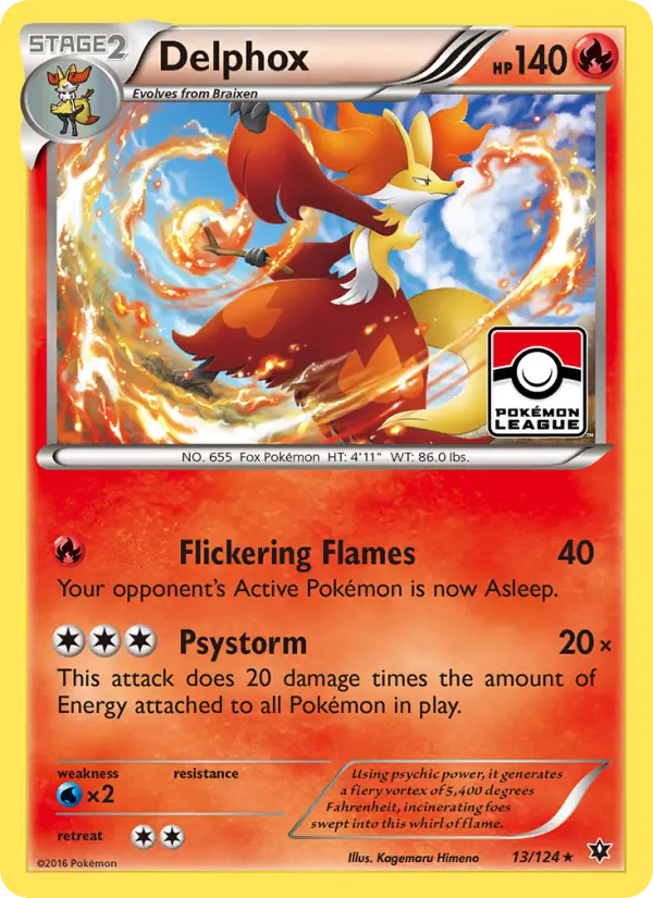 Delphox 13 Fates Collide Pokesingles