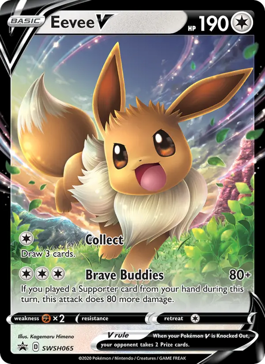 Eevee V SWSH065 SWSH Black Star Promos Pokesingles