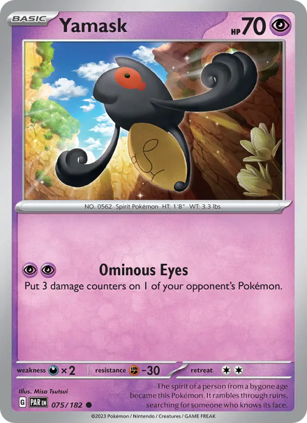 Yamask 75 Paradox Rift Pokesingles