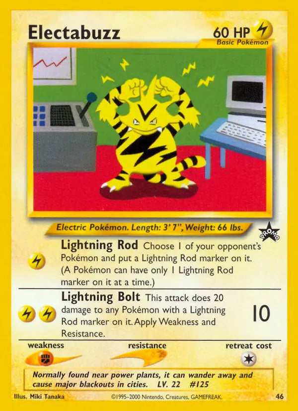 Electabuzz 46 Wizards Black Star Promos Pokesingles