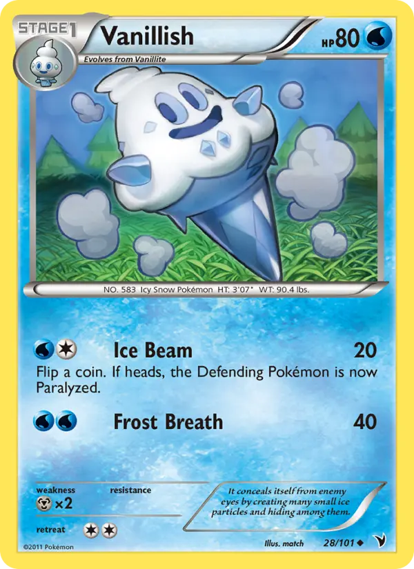 Vanillish 28 Noble Victories Pokesingles