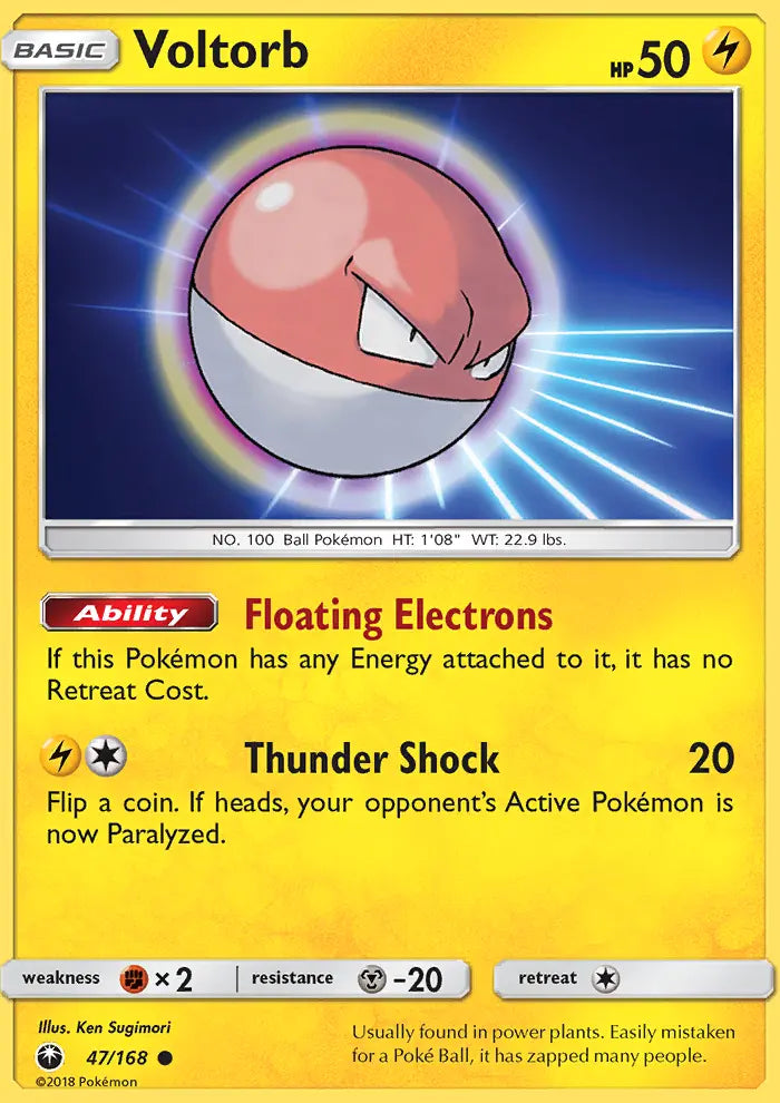 Voltorb 47 Celestial Storm Pokesingles
