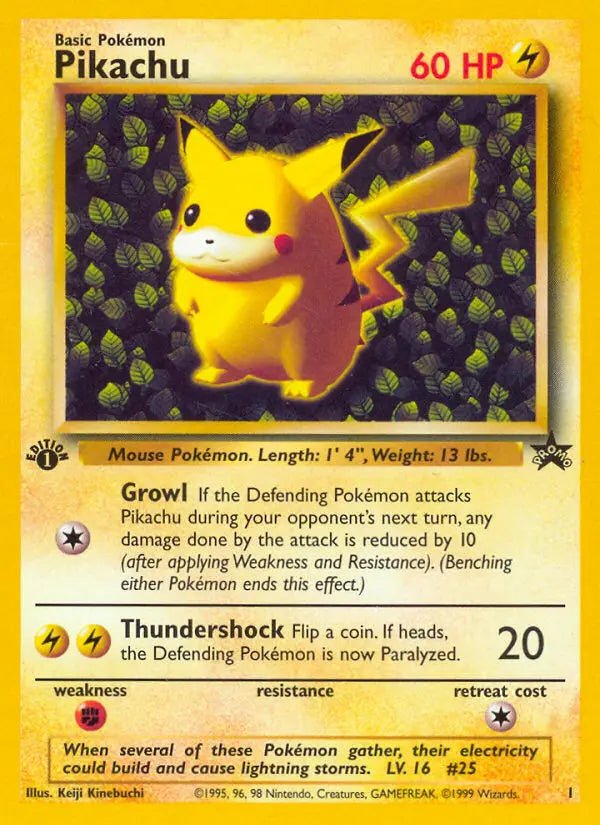 Pikachu 1 Wizards Black Star Promos Pokesingles