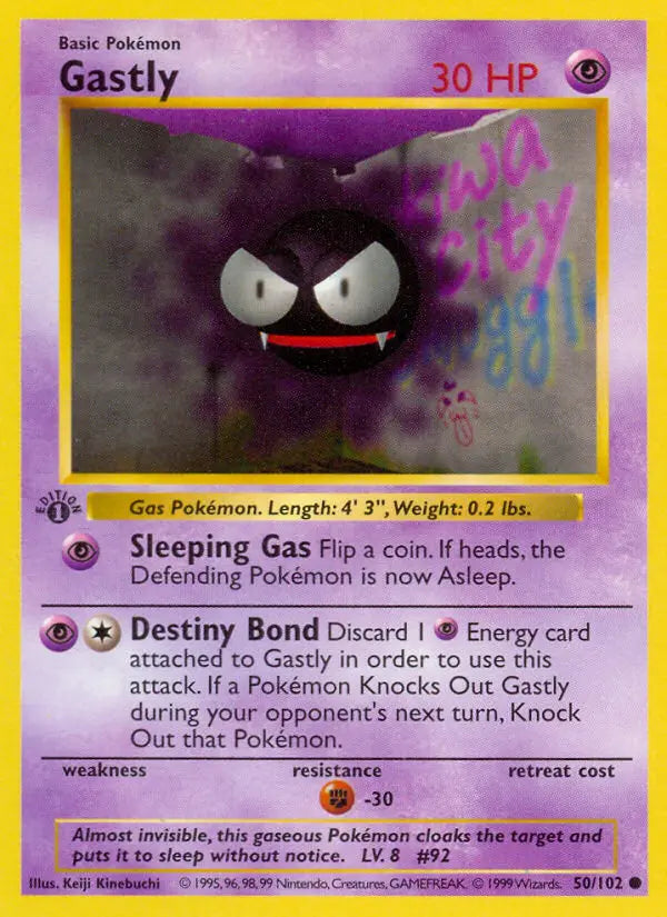 Gastly 50 Base Set Pokesingles