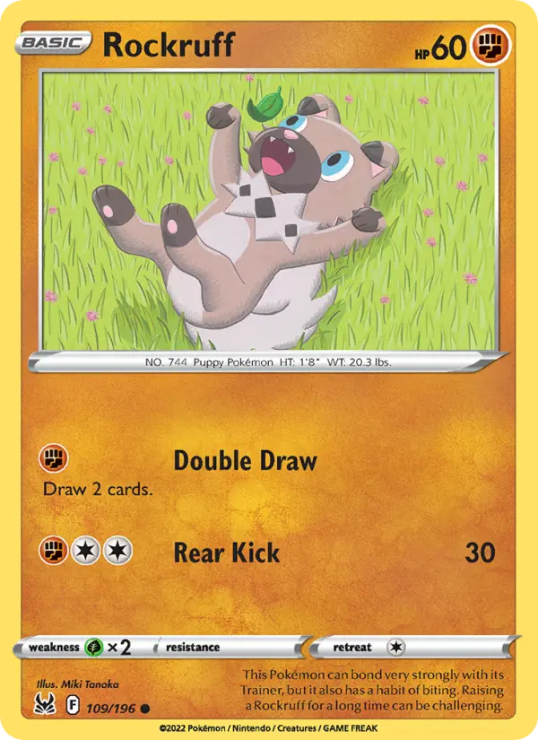 Rockruff 109 Lost Origin Pokesingles
