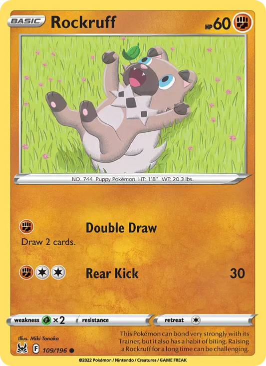 Rockruff 109 Lost Origin Pokesingles
