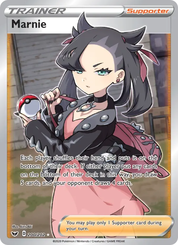 Marnie 200 Sword & Shield Pokesingles