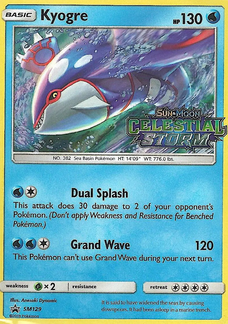 Kyogre SM129 SM Black Star Promos Pokesingles