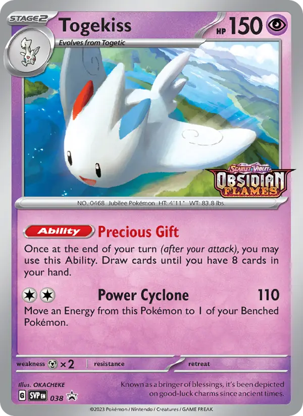 Togekiss 38 SVP Black Star Promos Pokesingles