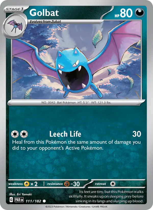 Golbat 111 Paradox Rift Pokesingles