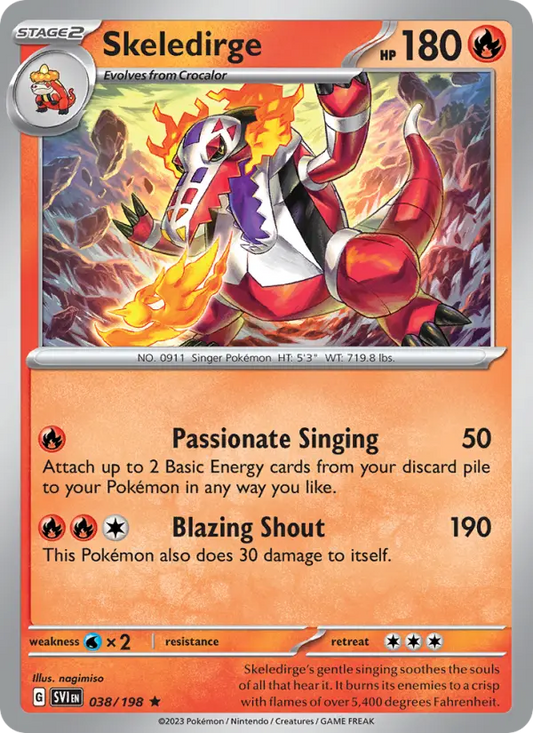 Skeledirge 38 Scarlet & Violet Pokesingles