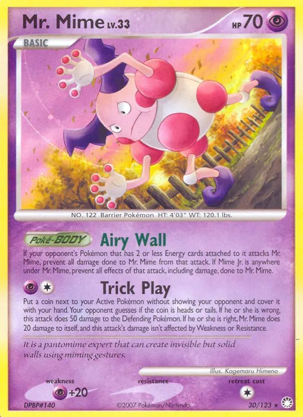 Mr. Mime 30 Mysterious Treasures Pokesingles
