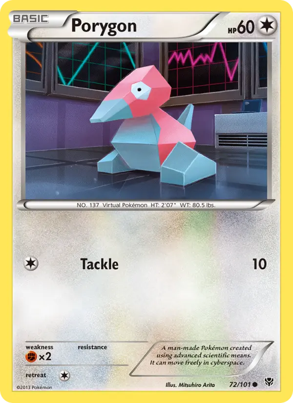 Porygon 72 Plasma Blast Pokesingles