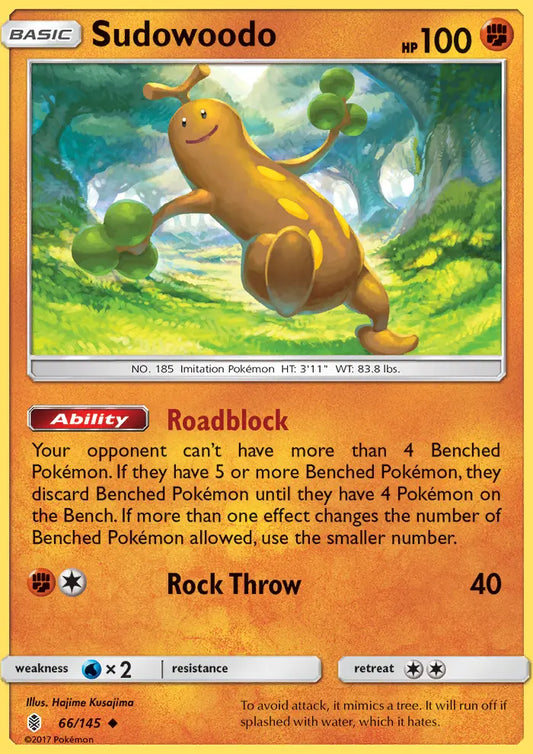 Sudowoodo 66 Guardians Rising Pokesingles