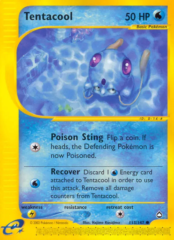 Tentacool 113 Aquapolis Pokesingles