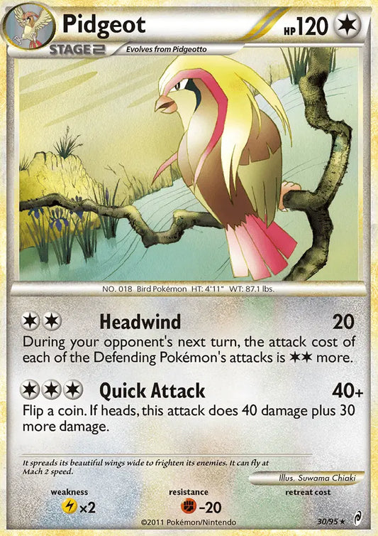 Pidgeot 30 Call of Legends Pokesingles