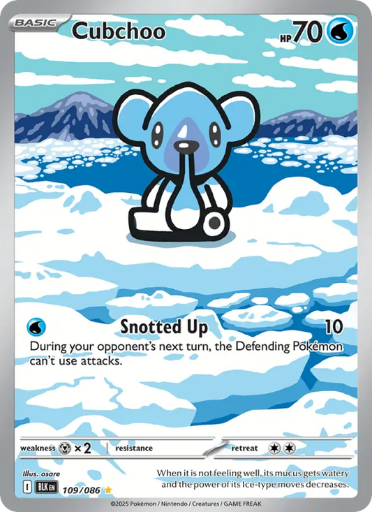 Cubchoo 109 Black Bolt Pokesingles