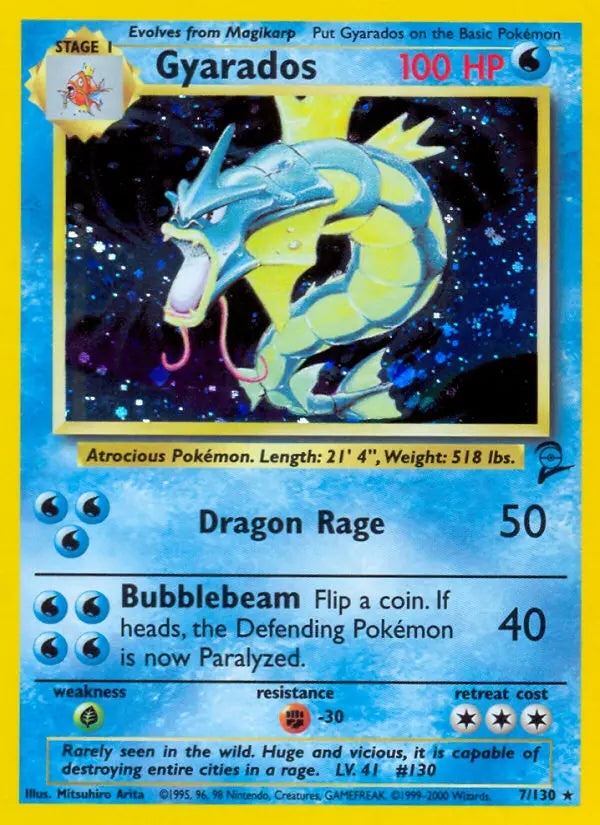 Gyarados 7 Base Set 2 Pokesingles